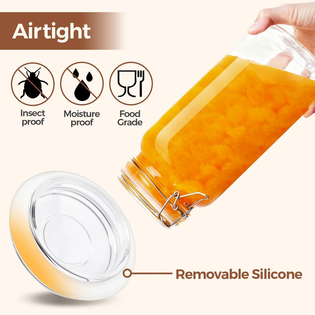 Glass Jars - 600ml ( set of 1 )