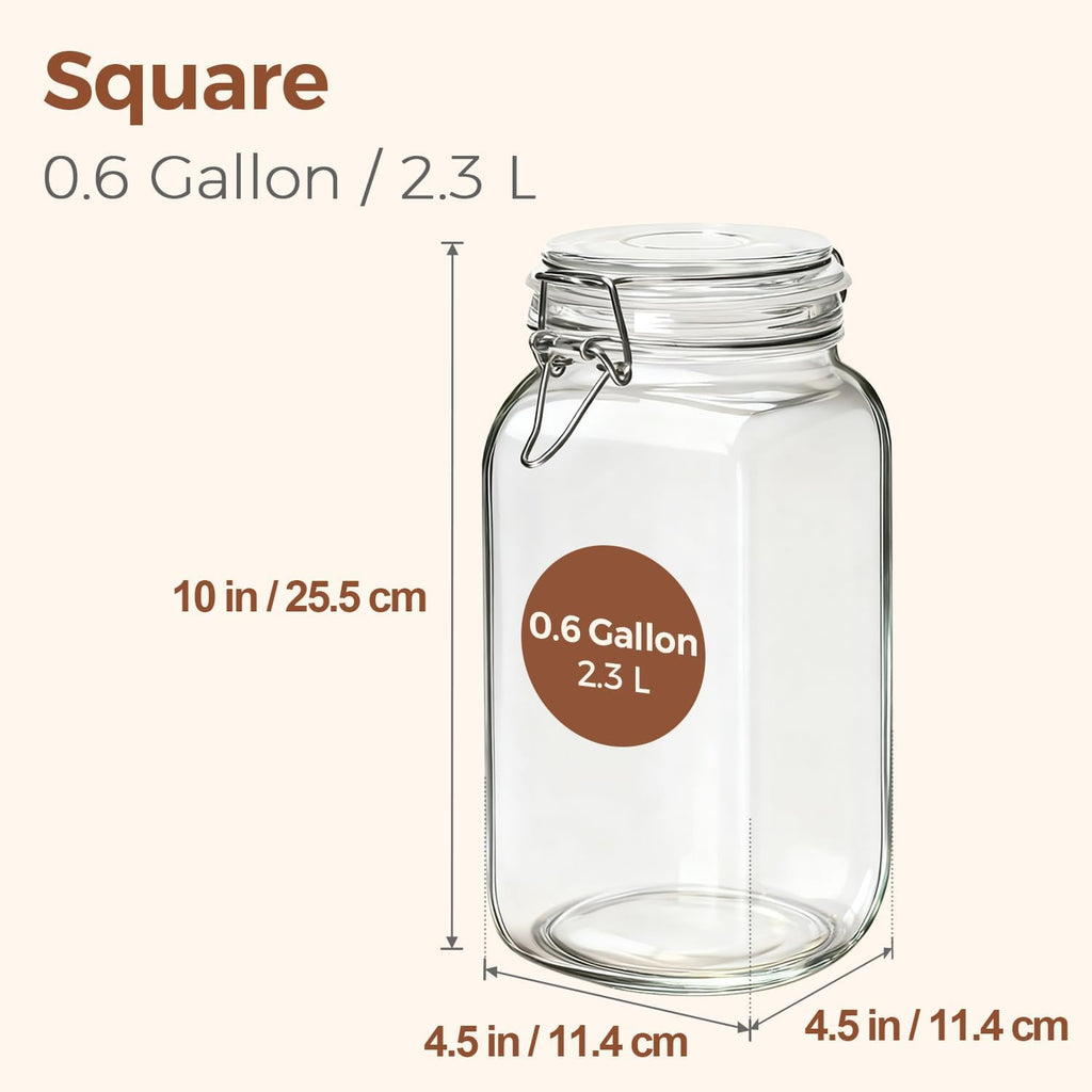 Glass Jars - 600ml ( set of 1 )