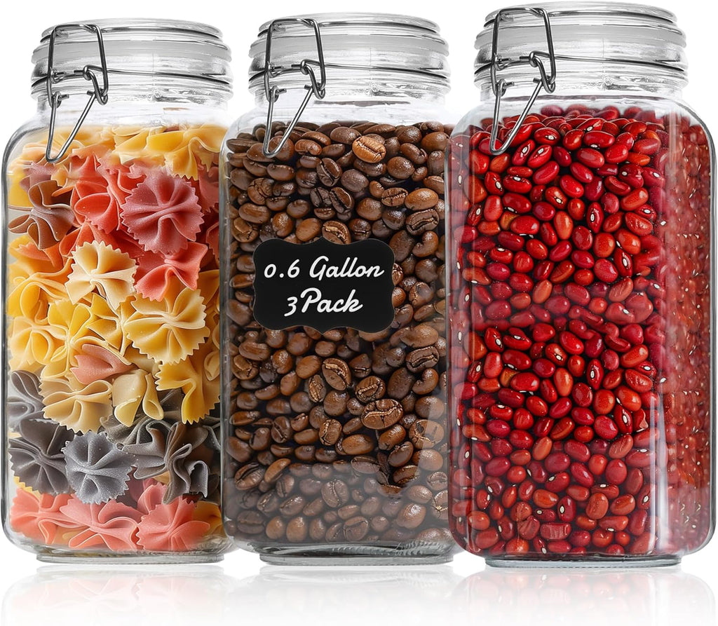 Glass Jars - 600ml ( set of 1 )